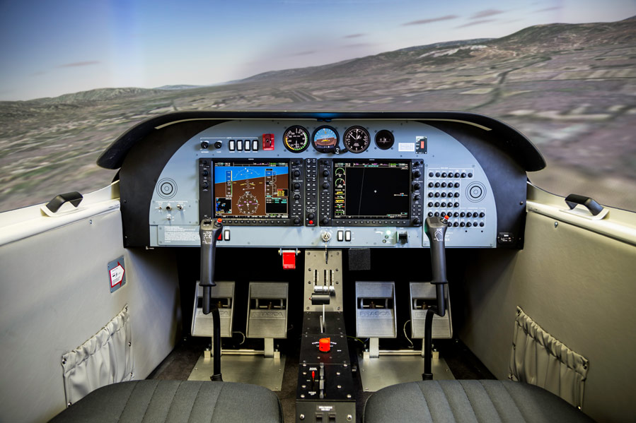 Simulador de avión - FTD 1 - Aviatify - de prácticas / con cockpit cerrado  / FTD